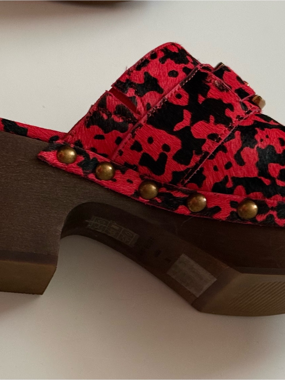 Kurt Geiger London Mansion Clogs Mules Pink
Red Black Animal Print Size 9 - Picture 6 of 7